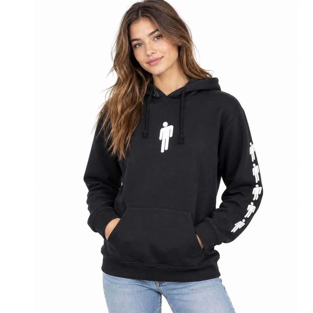 Billie Eilish Black Blohsh Graphic Hoodie Official Merch | Size M